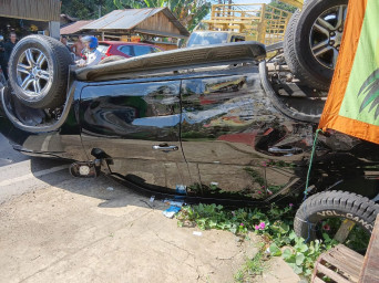 Granmax Pick Up Tabrak Fortuner Milik Komisaris Bank Kalsel dan Mobil Pemda Banjarbaru, Begini Kronologinya