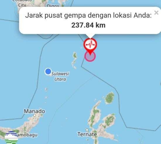 Gempa Magnitudo 5,6 Guncang Pulau Karatung